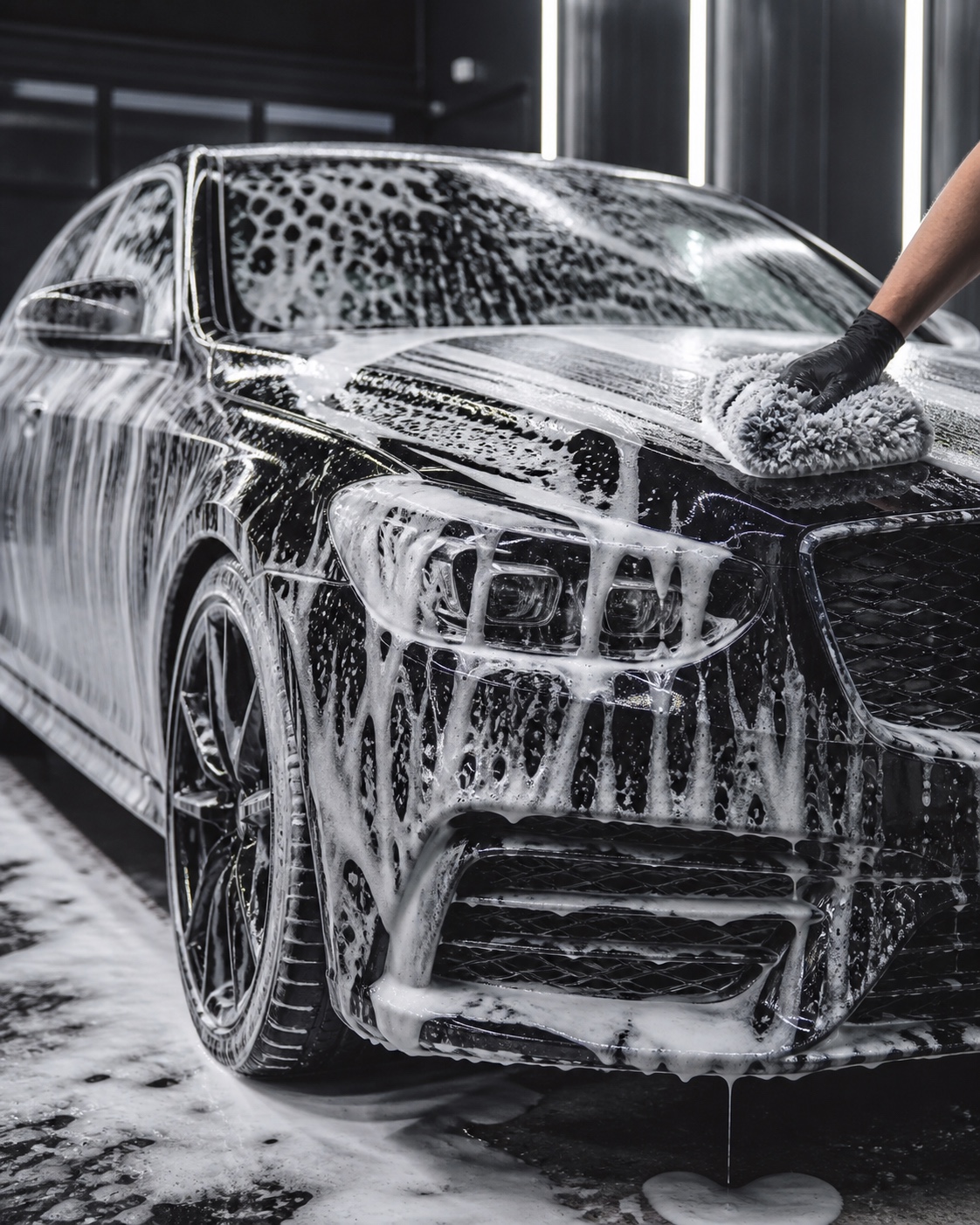 Detailing exterior del coche